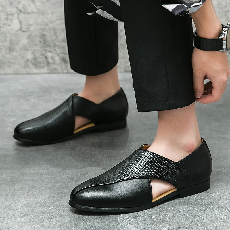 British Style Leather Casual Shoes Men Good Quality Formal Shoes Man 47 Business Brogue Shoes Yuppie Men\'s Dress Shoes Male 2025