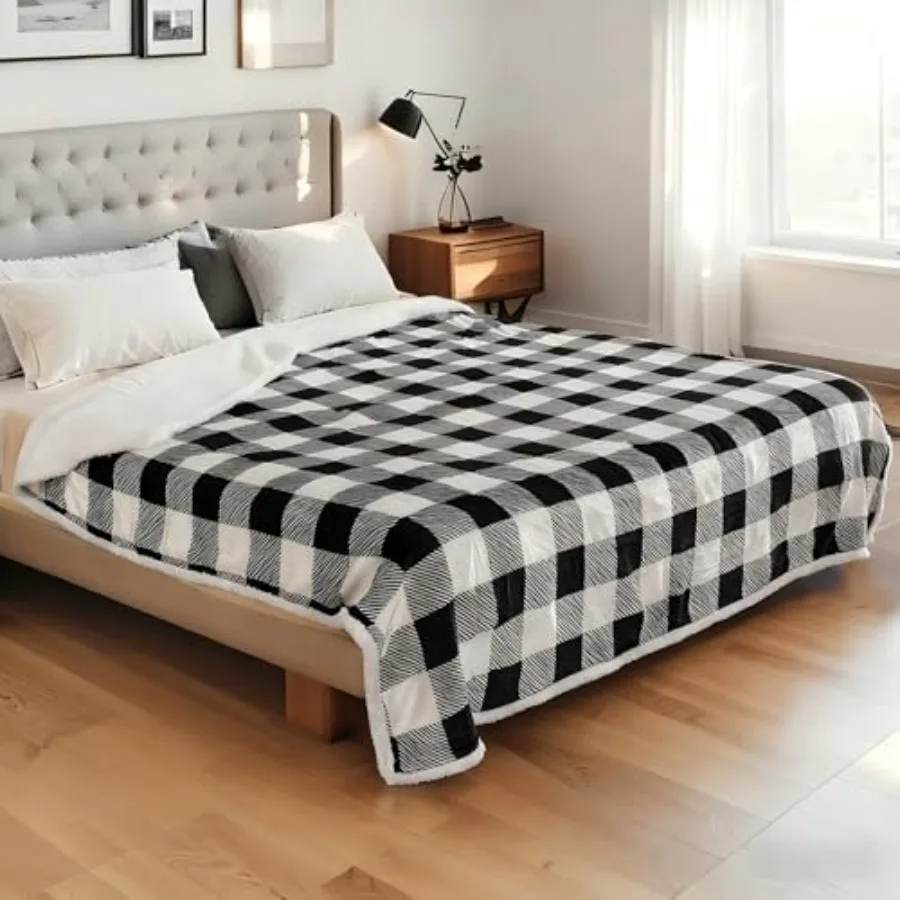 

Electric Heated Blanket 72"x84" Full Size for Safe All Night Rest Dual-Sided Microplush Sherpa for Bedroom Couch Use 4 Heat Set
