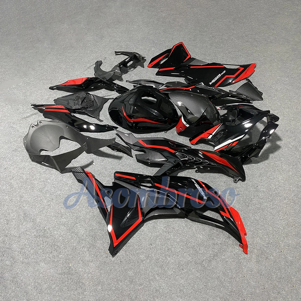 Fairings Kits Fit For ZX-4R 2019 2023 ZX-25R zx4r 2020 2021 2022 2023 ZX 25R Carbon Fibre Red black Complete Set Fairing set