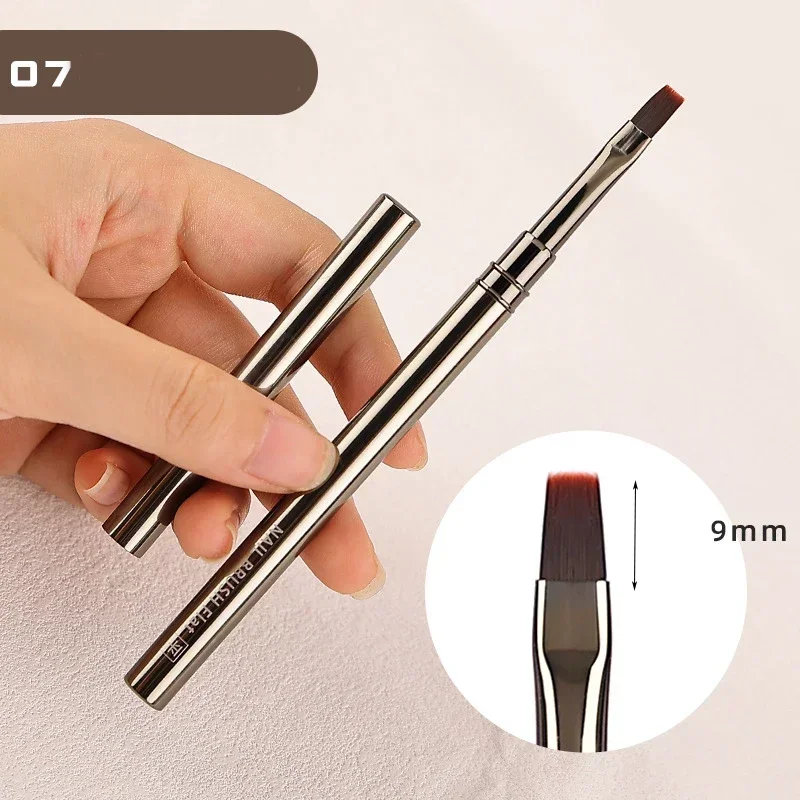 Pincel de Gel UV para manicura profesional, pluma de fototerapia con pegamento para uñas, pincel acrílico para dibujo y pintura, 1 piezas