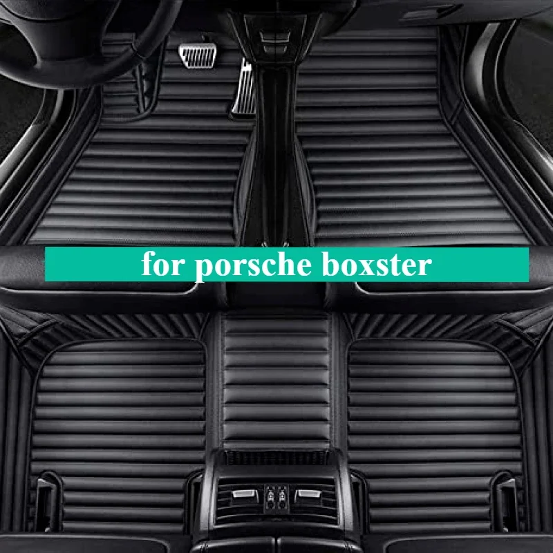 Custom Car Floor Mats for porsche boxster 1999-2017-2020 Fashion Interior Accessories Auto leather Carpet Rugs Trunk cushion