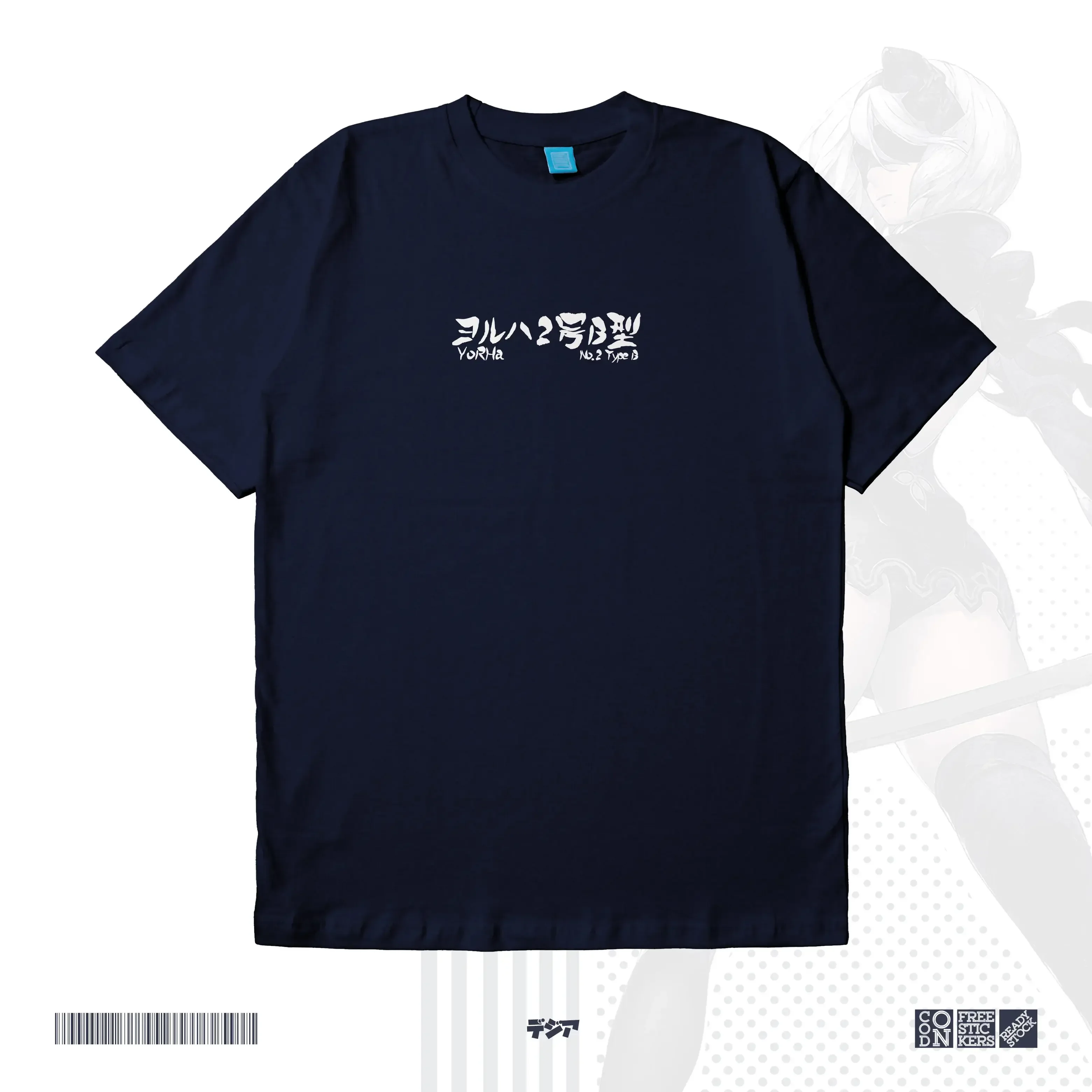 2B YORHA NO 2 TYPE B NIER AUTOMATA GAME Kaos أنيمي مانغا باجو تي شيرت Japany DJA القماش #4