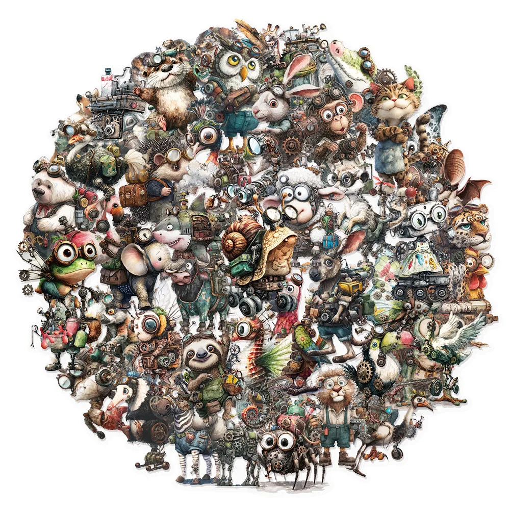 

50 шт., креативные наклейки в стиле панк, ПЭТ-материал, граффити, чехлы для телефонов, этикетки для динамиков, скейтборда, водонепроницаемые наклейки