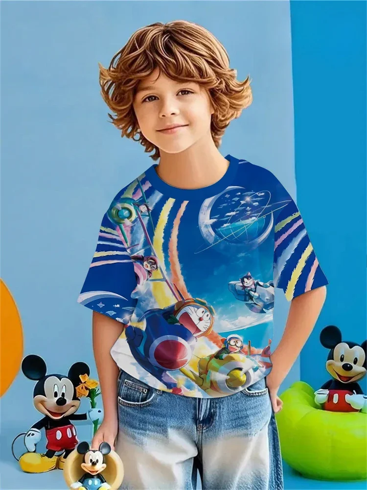 عبقور شخصية الاطفال تي شيرت قصير الأكمام تي شيرت للبنين بنات الذين تتراوح أعمارهم بين 3-14 ملابس يومية غير رسمية الصيف الأطفال الموضة #6