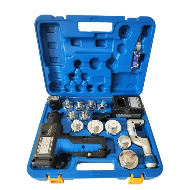 Power Tubing Expander - Soft or Annealed Copper Swaging Tool  One-Button Operation Quick Connect Expander Heads