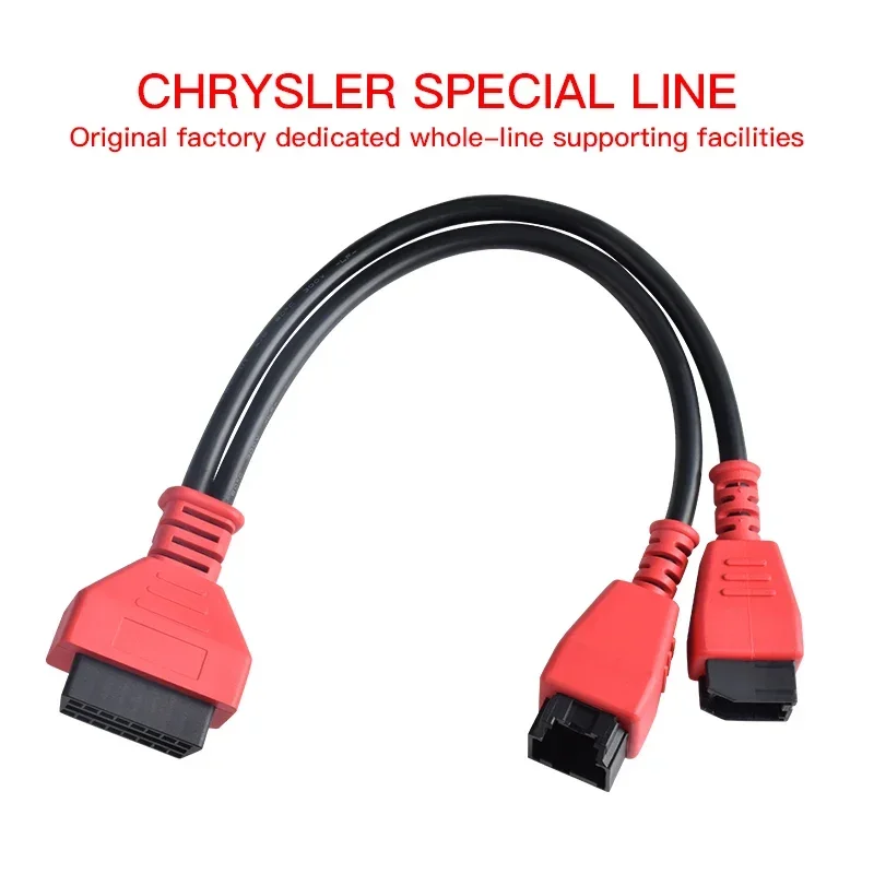 For Chrysler Programming Cable 12+8 Connector for Autel DS808 Maxisys 906 908 PRO ELITE Chrysler 12+8 Adapter for LAUNCH X431