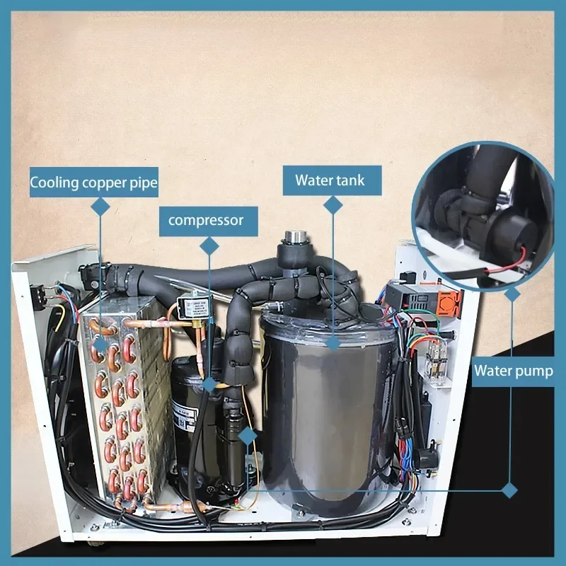 الذعر شراء المبرد CW-3000 CW-5200 6L 8L ل CNC المغزل 60 واط 80 واط آلة القطع بالليزر CO2 أنبوب الليزر معدات التبريد #6