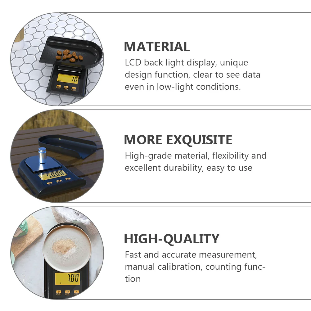 

1Pcs Pocket Scale Digital Portable Weight Scale for Jewelry Gold Powder Tea Leaf with LCD Backlight Fast Accurate Measurement