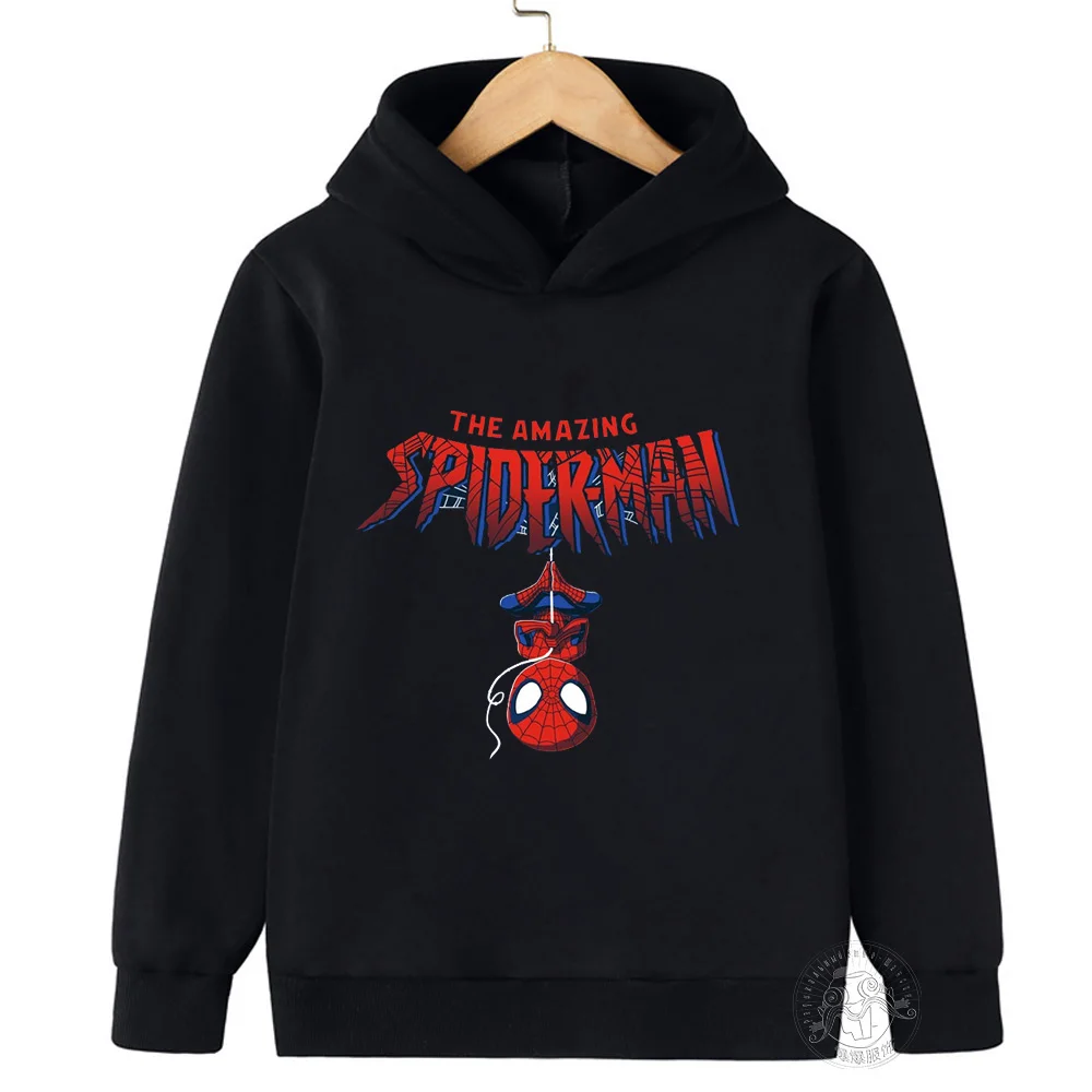 Superhero Spider-Man Sports Hoodie Kids Fashion Baby Boys Girls Printed Spring Fall cartoon sweatshirt top Long sleeve hoodie