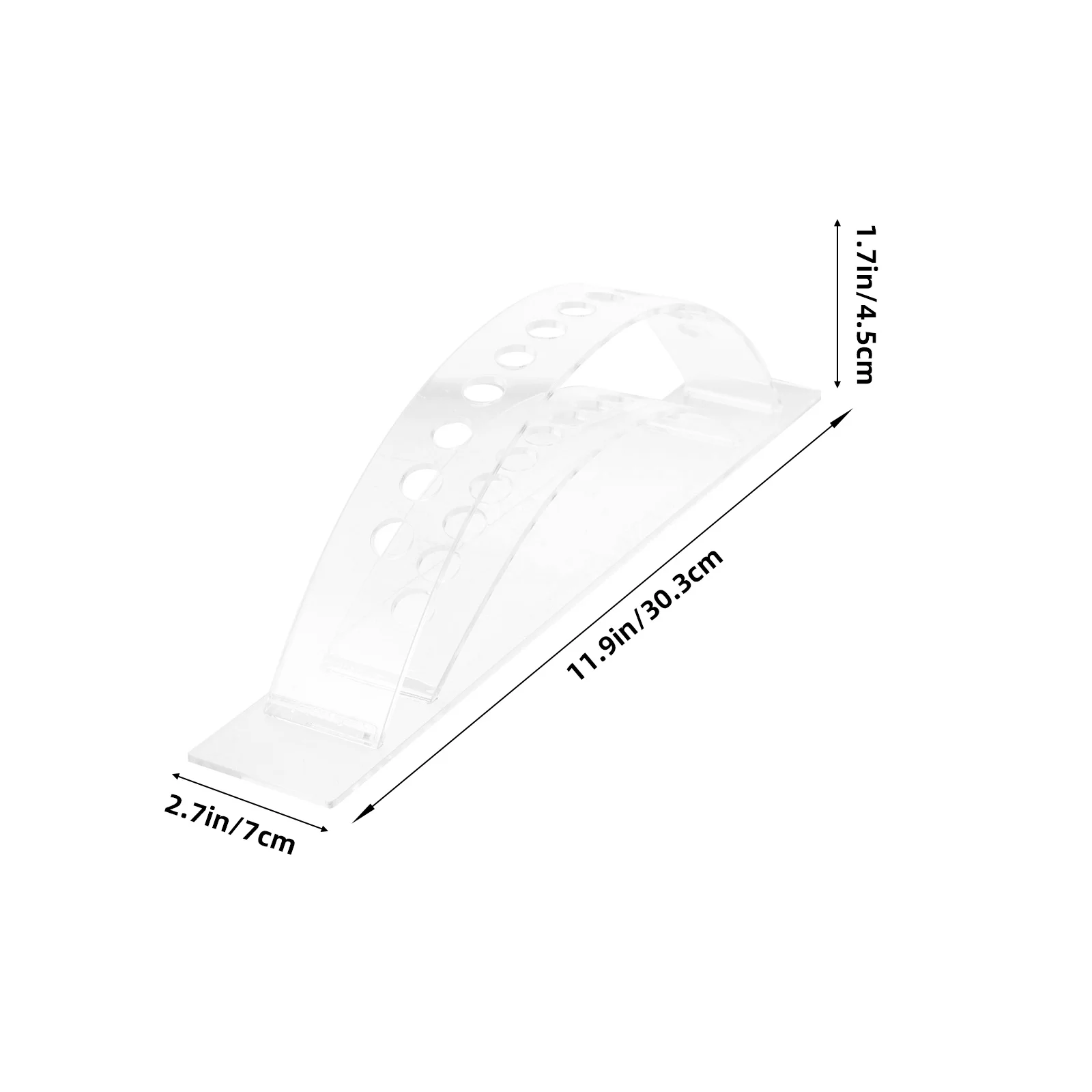 Portapenne per sopracciglia Espositore per penne in acrilico trasparente per pennelli per trucco Eyeliner Lip Liner Brush Rack Organizer Acrilico