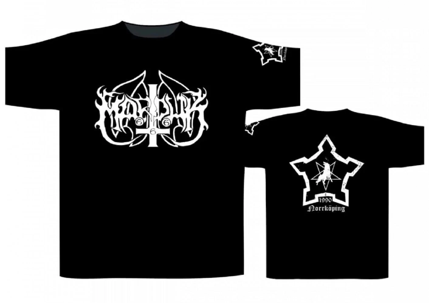 

MARDUK - Norrköping Logo T-Shirt American Band Singer T-shirt Men Fashion Street Short-sleeved Women Cotton Round-neck Top