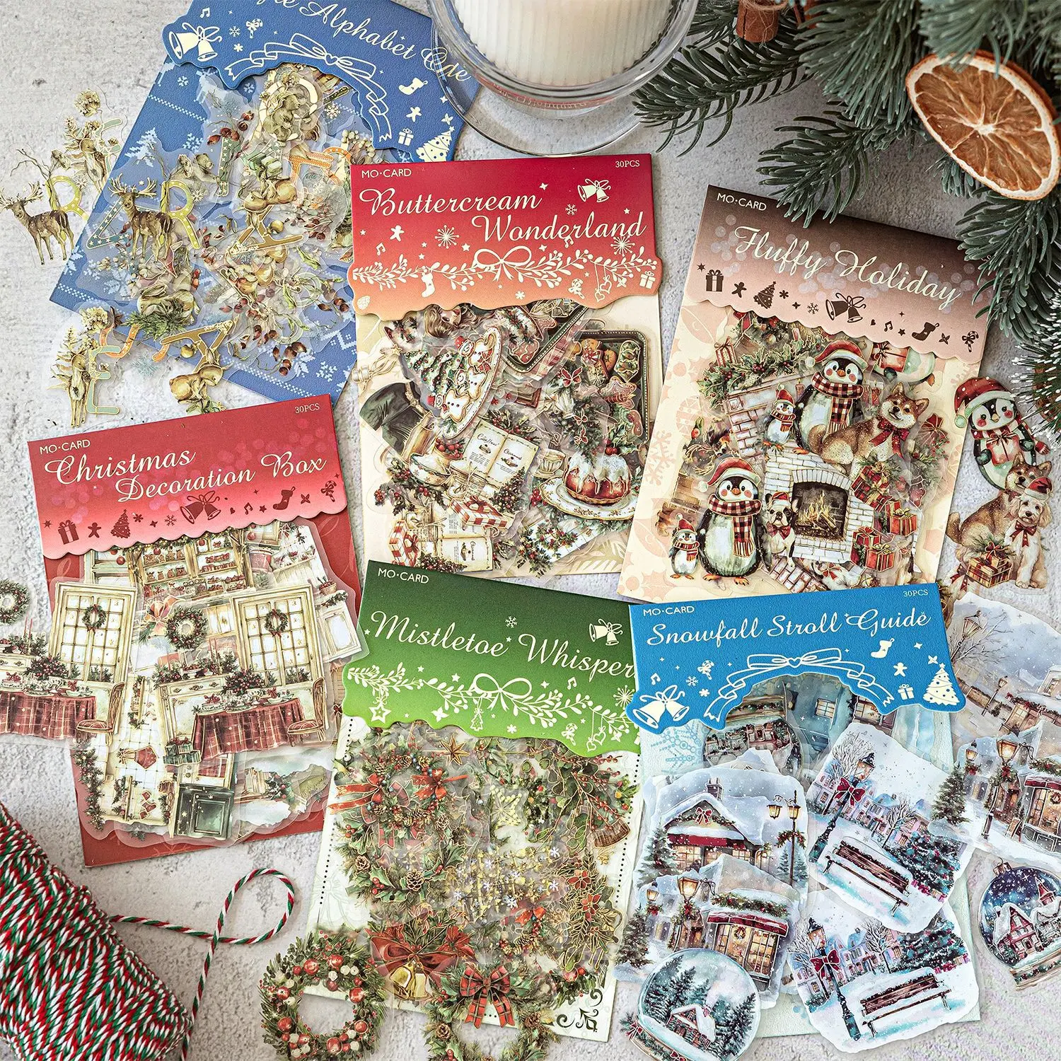 30 pçs/1 lote kawaii scrapbook adesivos contos de fadas de natal lixo diário planejador de ouro papelaria adesivo planejador decorativo
