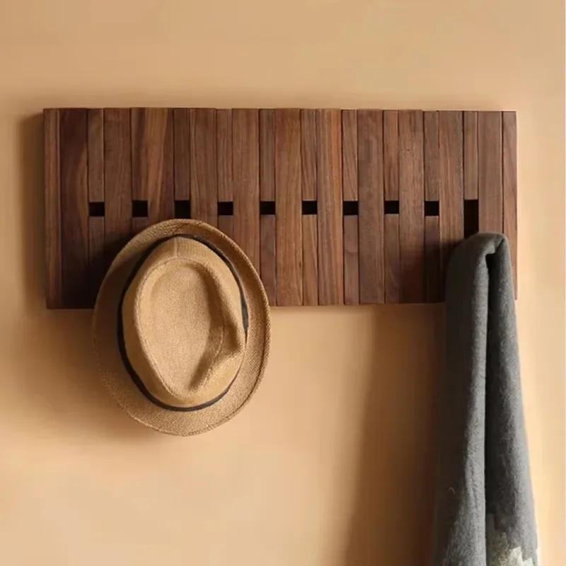 Solid Wood Wall Clothes Hanger Luxury Modern Creative Nordic Wall Clothes Hanger Storage Coat Racks Living Room Furniture