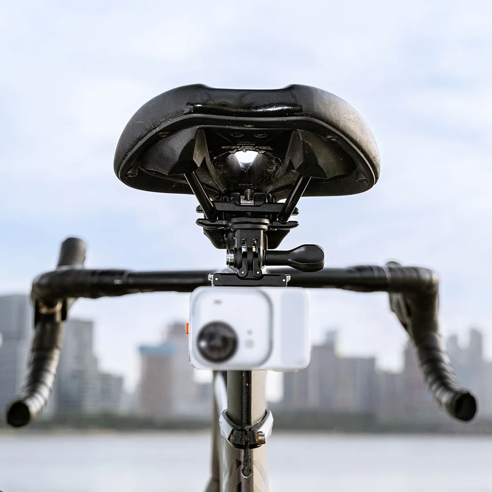 Bike Seat Bracket For Action Cameras Metal Saddle Holder Mounting Bike Seat Rail Mount Raack Cycling Accessories