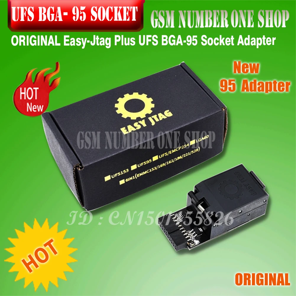 2025 Original New Easy Jtag Plus Box Easy-Jtag Plus UFS BGA 95 Socket Adapter