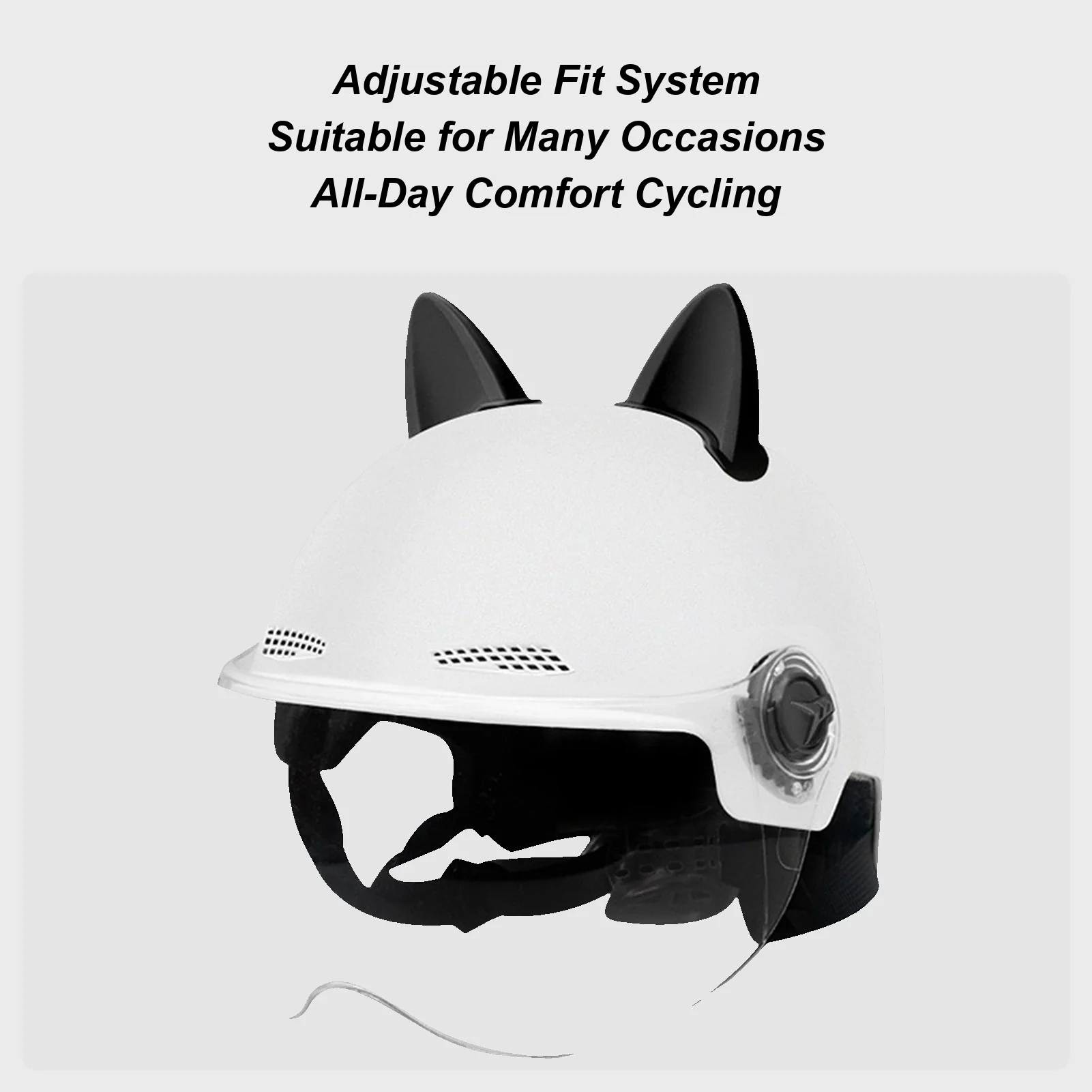 

Electric Scooter Helmet Adjustable Breathable Riding Gear Commuting Helmet With Visor For Men Women Riding Biking Cycling