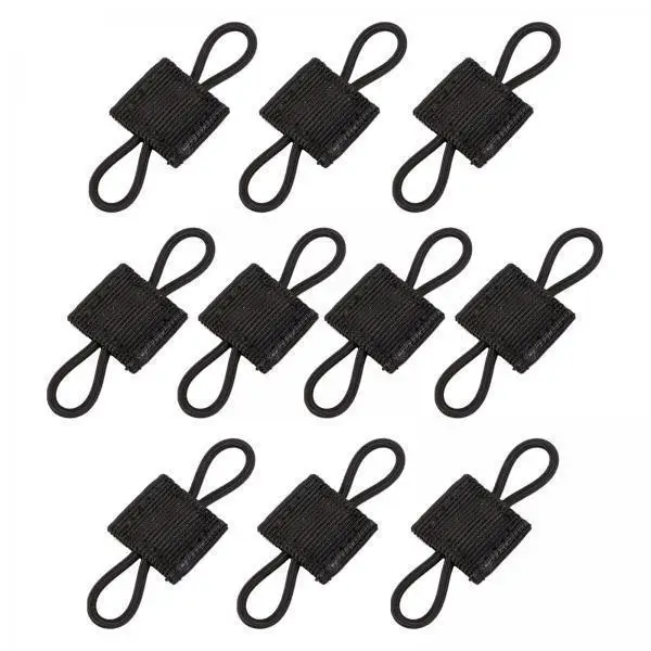 5個の伸縮性のあるバックルと10個のウェビングバックルでpttを固定し、バックパックやバッグ、アクセサリーに取り付け可能。伸縮性があり、幅広い用途に使用可能。