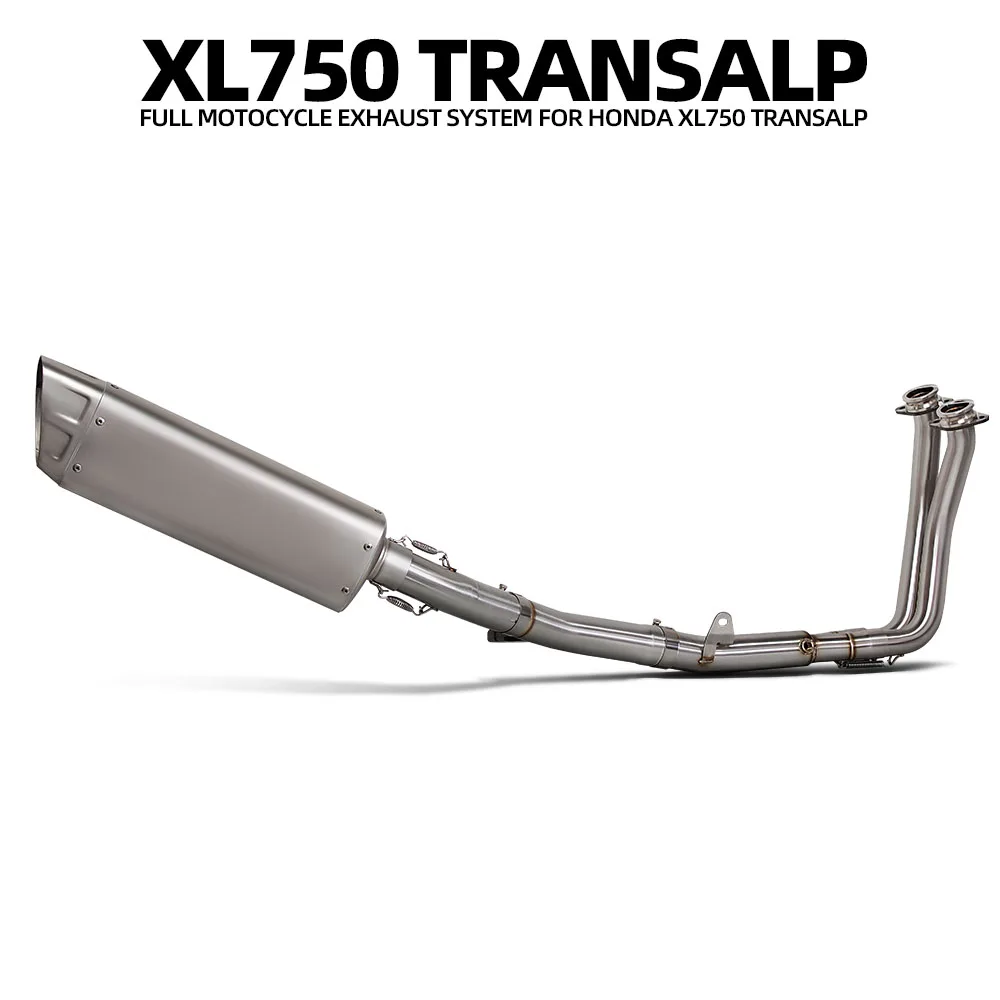 

Motorcycle Exhaust Full System Adventure Bike Escape Kit Headers Tube Muffler For L750 Transalp 750 CB750 Hornet