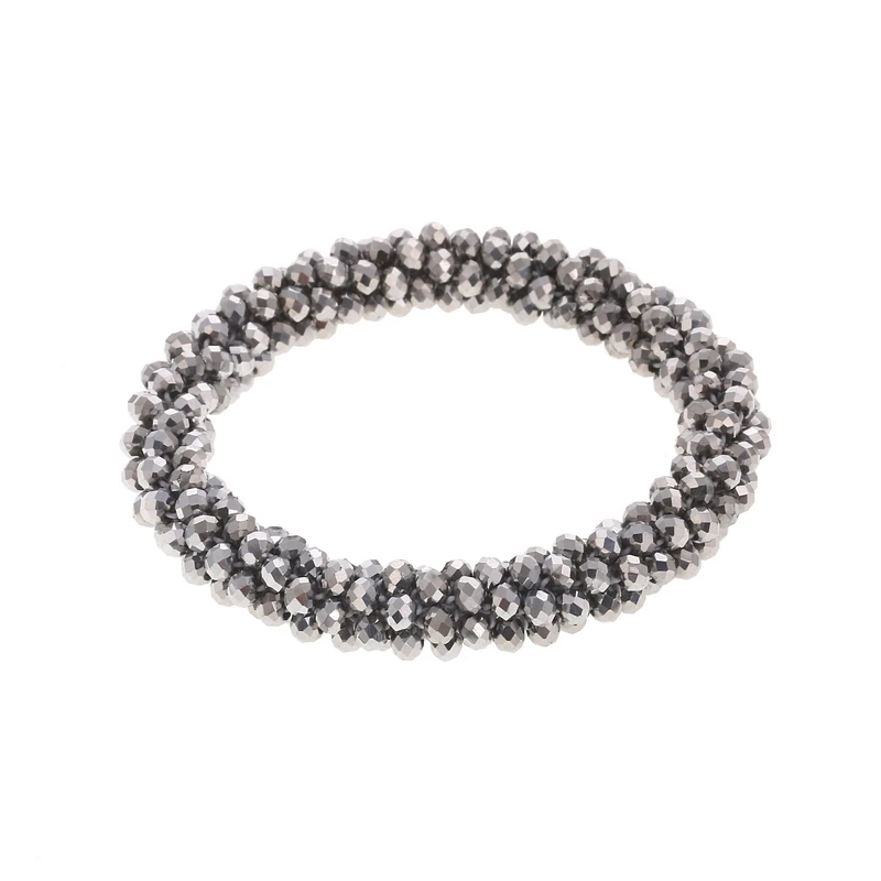 Boho Elastische Armbänder für Frauen, Vintage Stretch Bohemian Femme Haar-Accessoire, Kristallglasperlen-Armbänder, Party-Schmuck, Geschenk – Detail 18