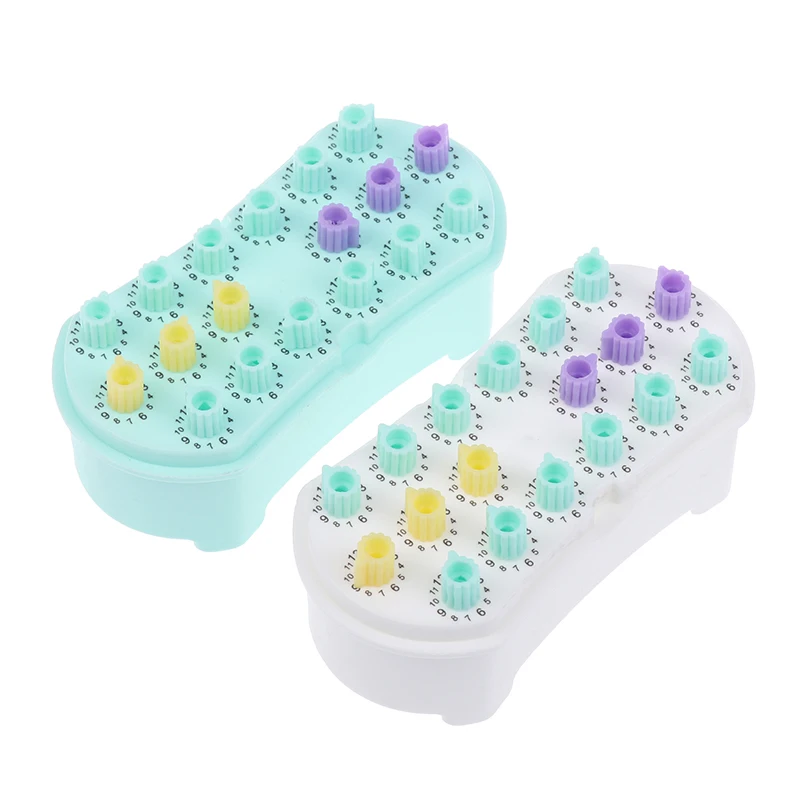 

Dental Disinfection Box Root Canal File Files Disinfection Holder With Count Counting Autoclavable Sterilizer Case