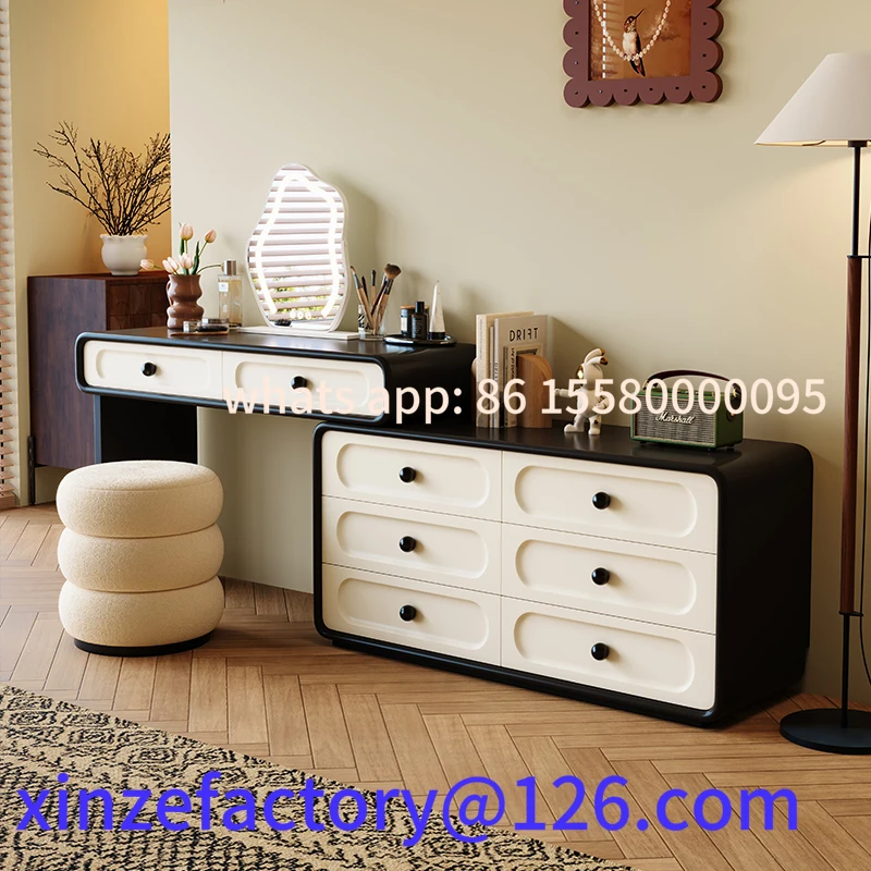 

Customizable wood paint dresser bedroom French