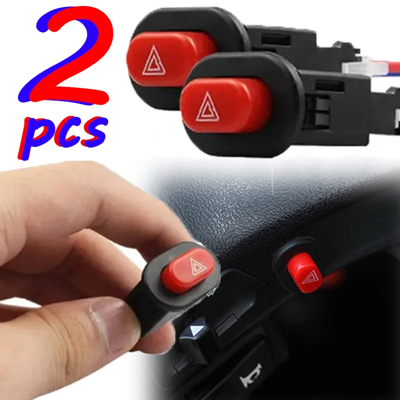 Motorcycle Hazard Lights Switch High Sensitivity Dual Double Flash Warning Controller Signale Flasher Motorcycles Switches