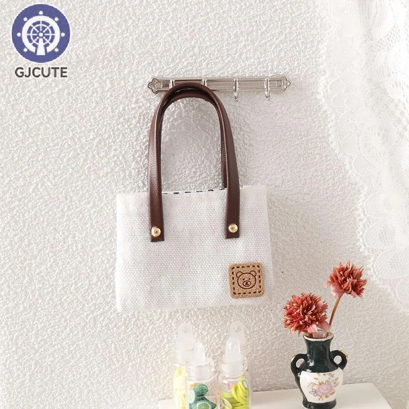 ドールハウスミニシミュレーションキャンバスバッグショルダーバッグ人形服アクセサリーマイクロシーン装飾ごっこ遊びおもちゃ