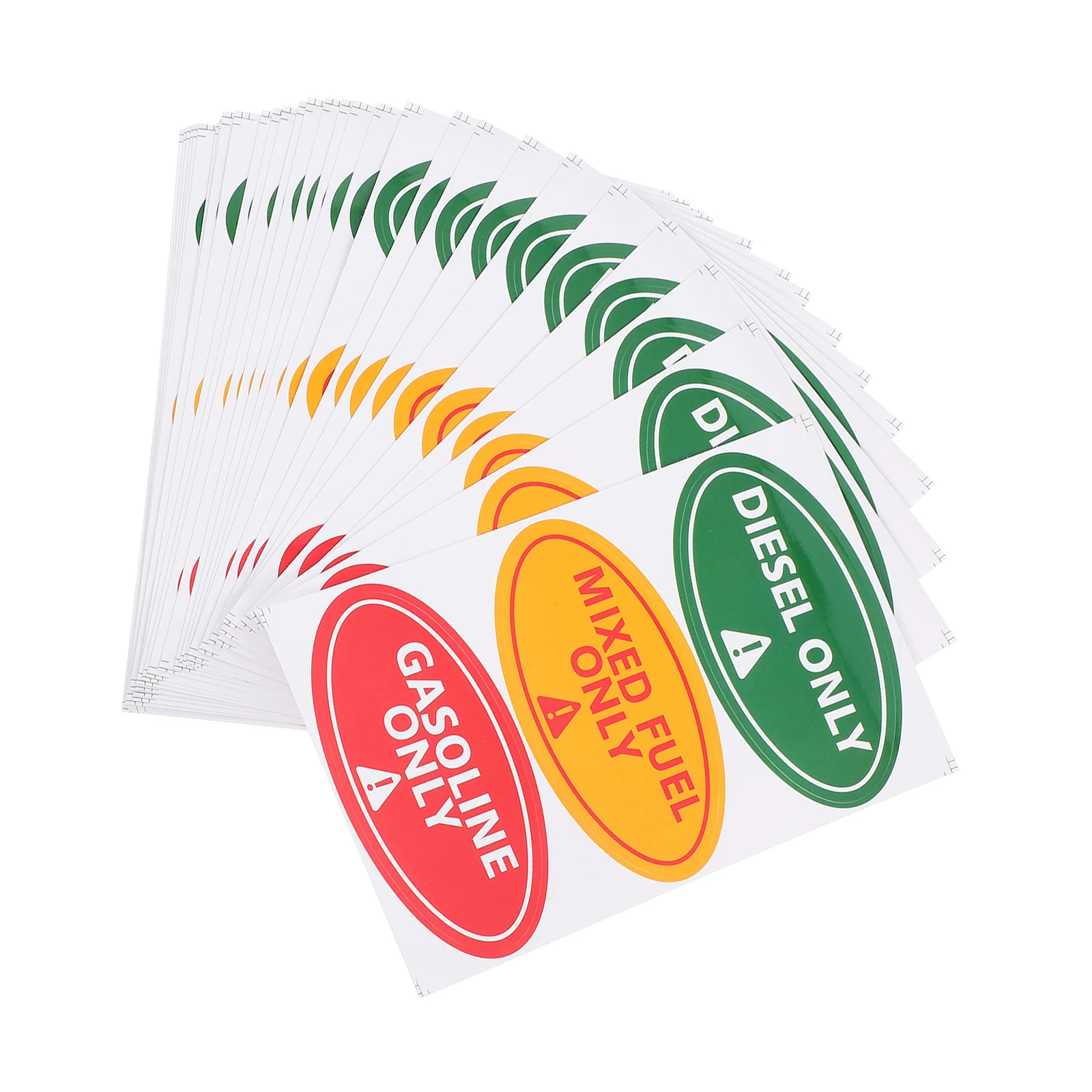 

30pcs Car Fuel Signs Stickers Diesel Mixed Only Copper Plate Decal Convenient Practical Prevent Leaks Easy Recognition