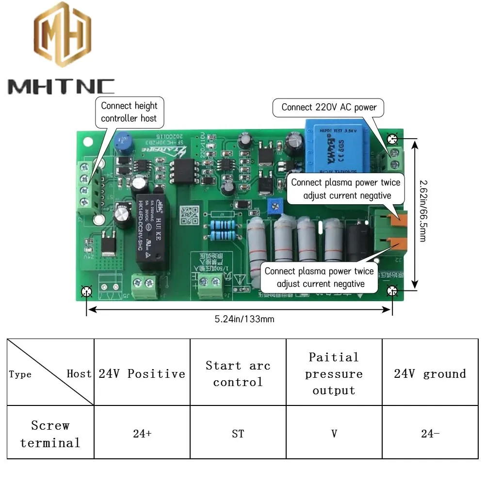 SF-HC25K THC plasma CNC Cutting Torch Height Controller automatic Arc cap voltage Plasma cutting machine cutter torch SF-HC25G