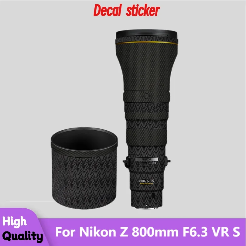 

Decal Skin For Nikon Z 800mm F6.3 VR S Camera Lens Sticker Vinyl Wrap Film Protector Coat NIKKOR Z800mm Z800 800 6.3 F/6.3 F6.3S