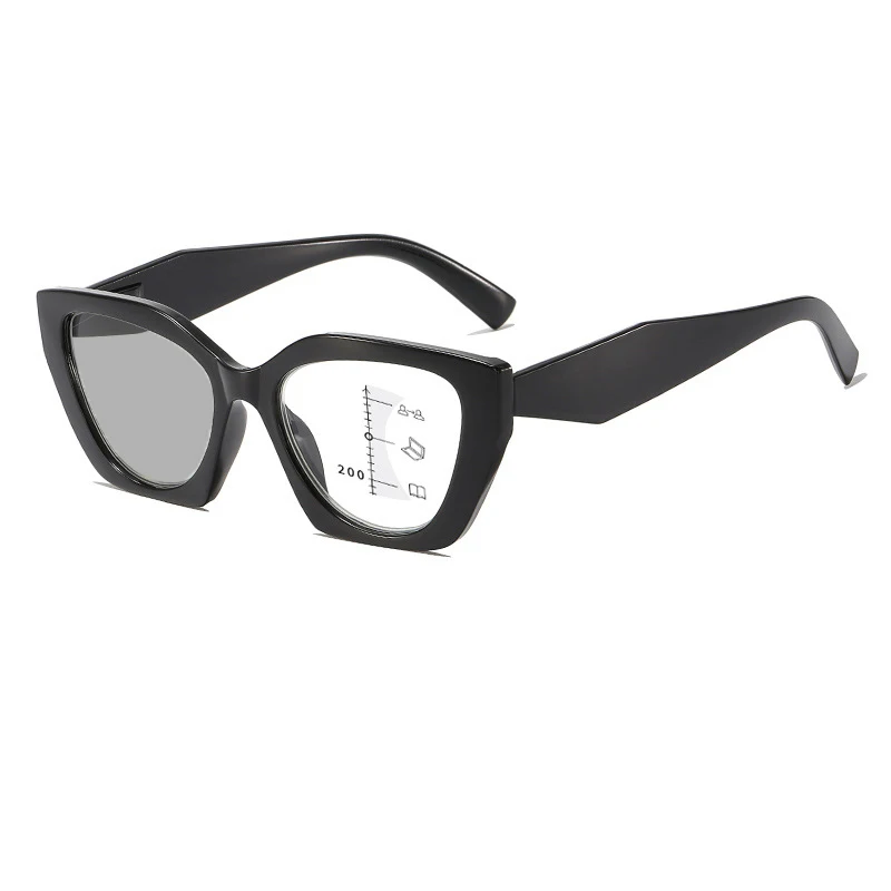 Occhiali da lettura fotocromatici intelligenti per donna Uomo Occhiali da sole Cat Eye di lusso con prescrizione finita Occhiali da sole bifocali