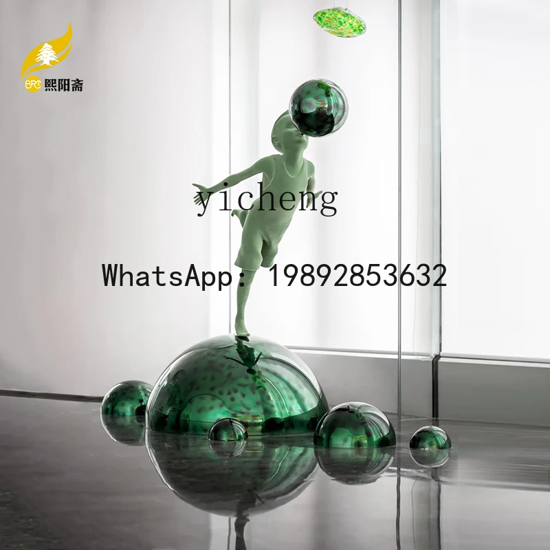 X1  bubble balloon sculpture fiberglass floor soft decoration ornament home accessories