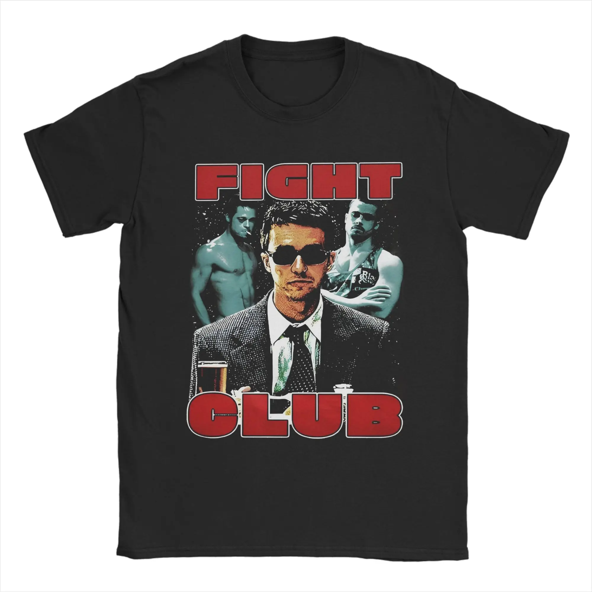 Fight Club Retro Tshirts Unisex Cotton Tops Novelty  O-neck Short Sleeve