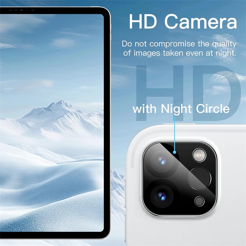 3PCS Tablet Camera Lens Screen Protector for IPad Pro 11 12.9 Inch 2024 2022 I Pad Air 6 10.9 New HD Clear Tempered Glass Flim