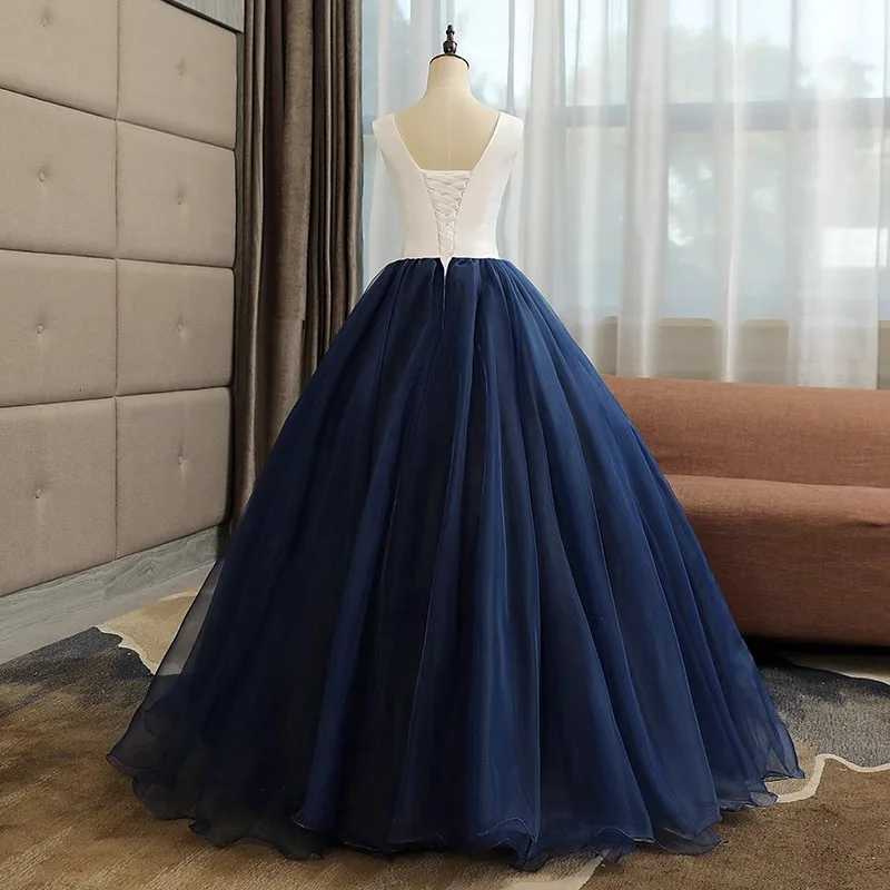 ที่กําหนดเองชุดบอล Quinceanera เดรสแขนกุด Appliques Tulle พรหมวันเกิด Party Gowns อย่างเป็นทางการโอกาส Vestido De Noche