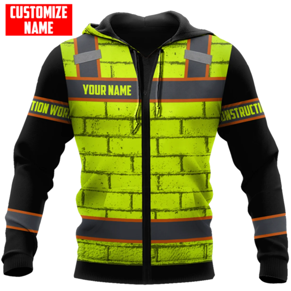 Custom Name Bricklayer 3D Full Printed Unisex Deluxe Hoodie Men Sweatshirt Streetwear Zip Pullover Casual Jacket Tracksuit-266