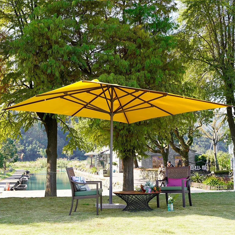 MIA Garden Restaurant Outdoor Ultimate Sun Umbrella Patio Parasol Hotel Poolside Scalloped Umbrella