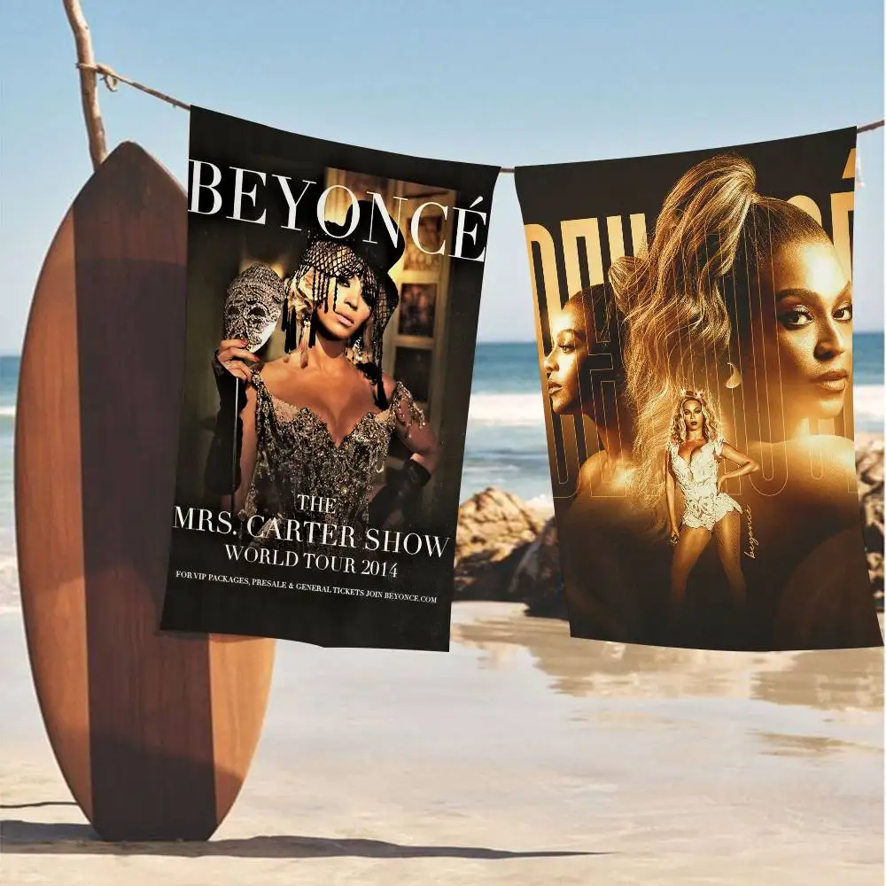 B-Beyonce Cowboy Carter Singer Bath Towel Microfiber Soft Water Absorbing Breathable For Kids Decorative Cartoon Beach Towel