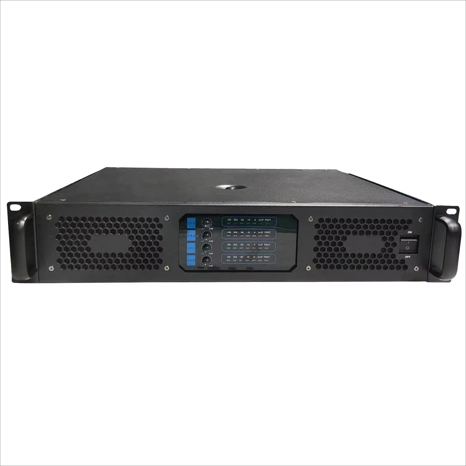 R7504 4 Channel Amplifier Stereo 8Ohm 4 X 800W Sound System Pro Audio Four Channel Amplifiers for Meeting Bar KTV DJ  Events