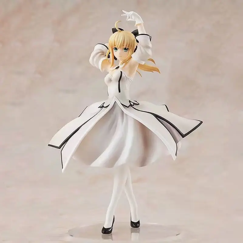 

Bestseller Crafted With Care Girl Anime Action Figure White Dress Collectible Model Desktop Decor Birthday Gift For Anime Fans