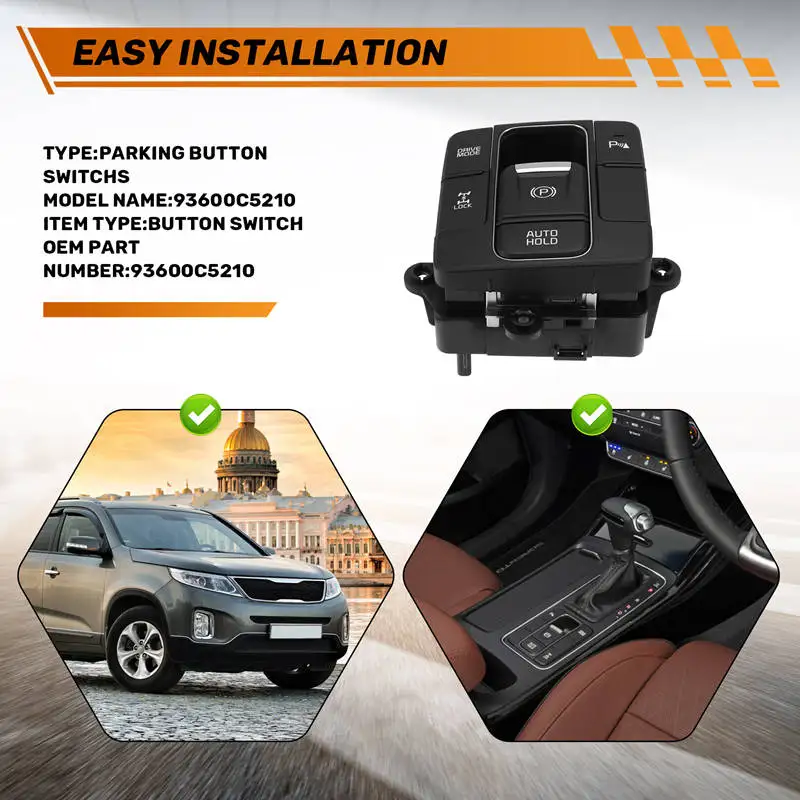 93600C5210 مفتاح فرملة اليد الإلكترونية زر ركن السيارة لكيا سورينتو #3