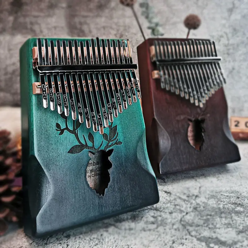 17 key Perfect Gauntlets Piano Mahogany kalimba Musical Instrument Beginner Thumb Piano With Accessory Wood acoustic musical i