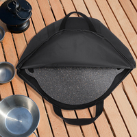Baking Pan Storage Bag Waterproof Grilling Pan Pouch Large-capacity Portable Barbecue Pans Carrying Case for Outdoor Camping BBQ