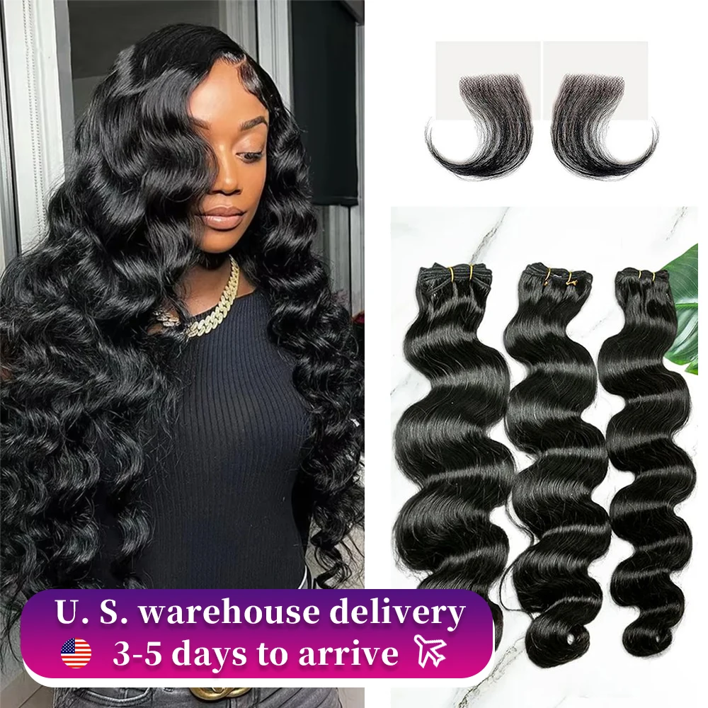 Natural Black Hair 100% Untreated Brazilian Virgin Hair Extension Quick Knitted Human Hair Bundles Suitable for Women