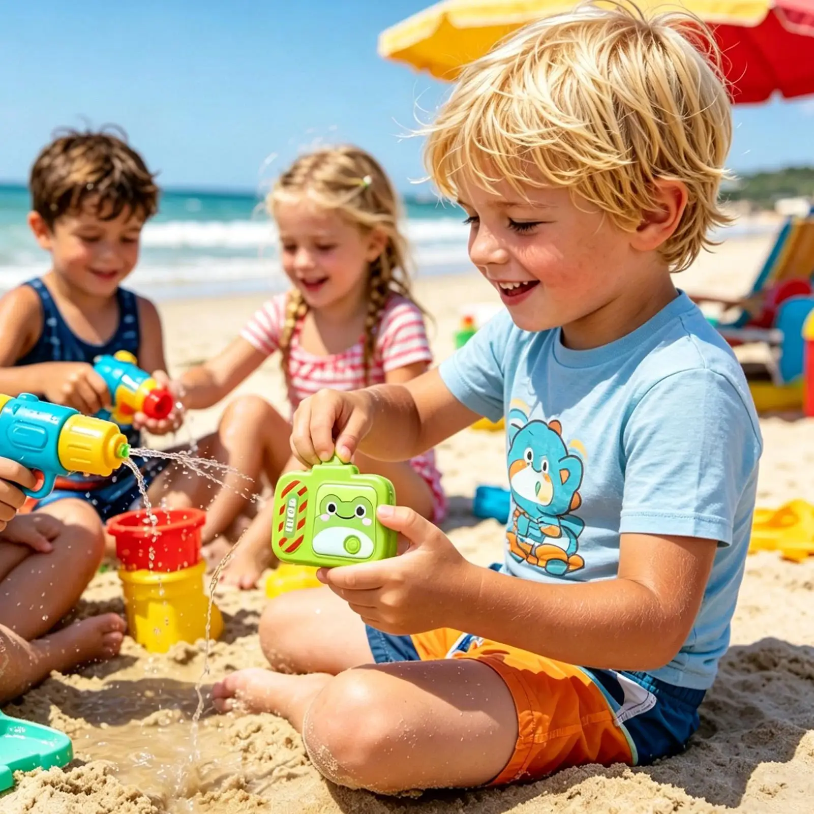 Baby Bath Toys Toddler Bath Toys for Kids Fun Camera Shape Beach Toy Sprinkler Pool Water Table Infant Toy Bathtub Fountain Toy