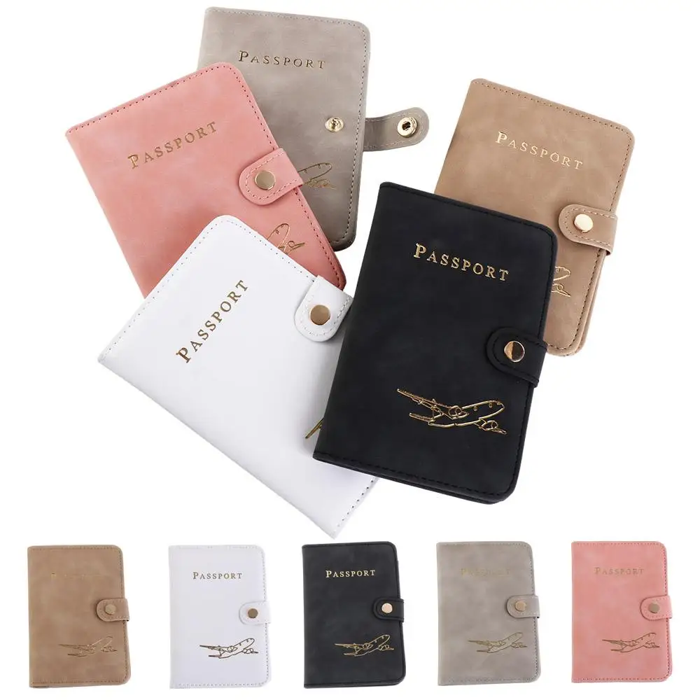 Multifunction PU Leather Passport Cover Card Case Travel Accessories Passport Clip Wallet Passport Holder Ticket Holder Female