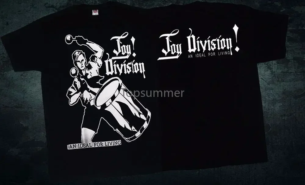 Cool Graphic Tees O-Neck Short Joy Division An Ideal For Living Post Punk Band T-Shirt Sizes:S To 3Xl Cotton Shirts For Men