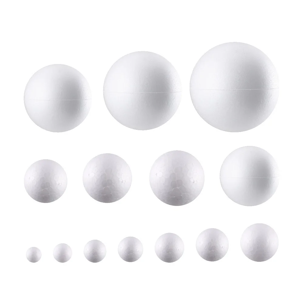 

200Pcs Christmas Foam Ball Craft Decoration for Kids DIY Painting Project Holiday Ornament Home Festival Decor