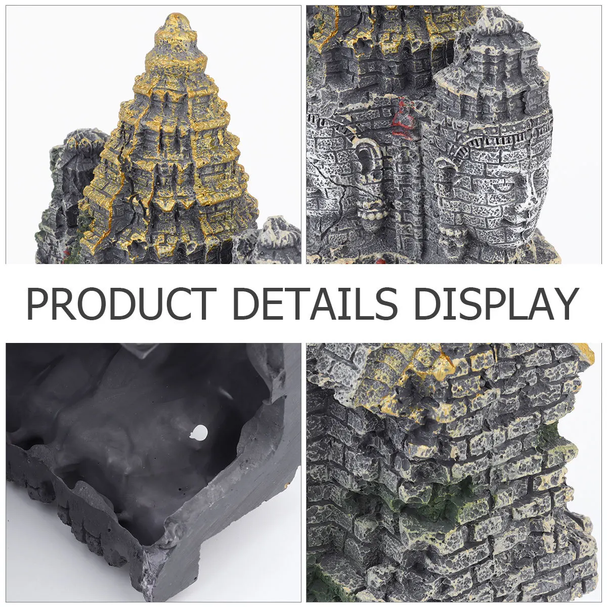 

Creative Fish Tank Aquarium Decoration Resin Buddha Statue Landscape Ornament Fish Shelter Aquatic Resin Crafts