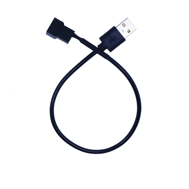 1 Pcs 3pin or 4pin Fan To Usb Adapter Cables 4 Pin Computer Pc Fan Power Cable Connector Adapter 5v 30cm Connect